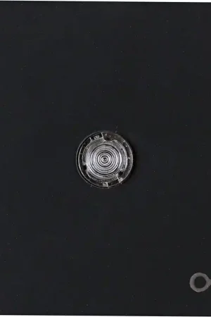 Bedieningswip wip met lens en Sleutel-symbool met bevestigingsplaat Kopp HK07 zwart mat Gratis Retour