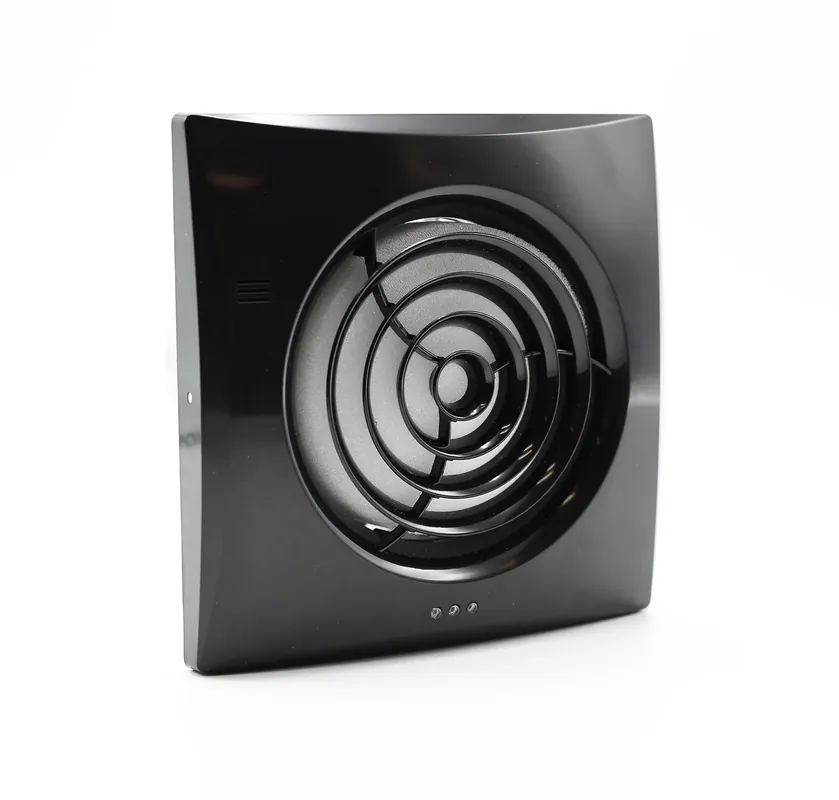 Finale Uitverkoop Inbouw ventilator Silencio rond 100mm + timer zwart