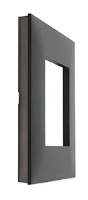Laatste Versie Legrand - Valena Next tweevoudige afdekplaat 71mm - zwart chroom - 741162