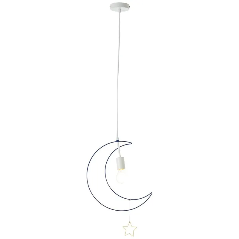 Direct Beschikbaar Brilliant - Kinderkamer hanglamp Ezra