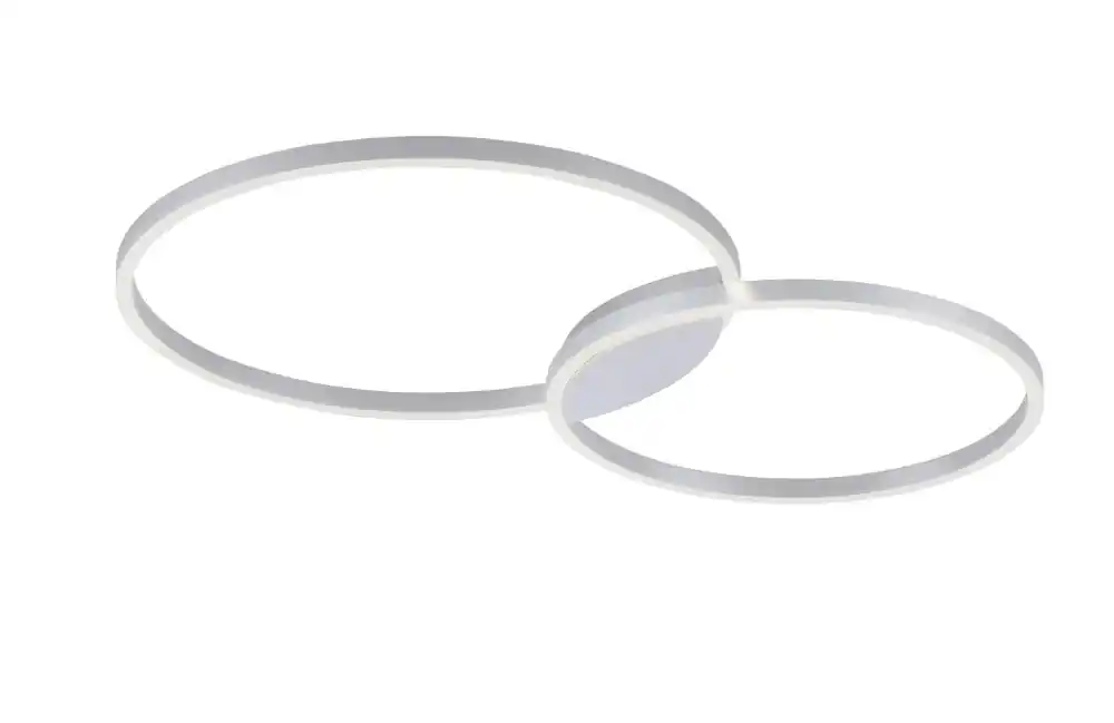 Gereduceerde Prijs Paul Neuhaus - Design plafondlamp Q-Kate 2-rings 96cm grijs