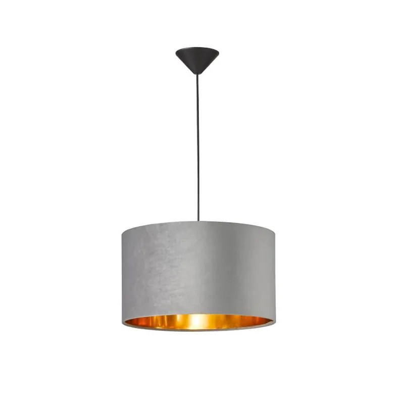 Fischer & Honsel - Hanglamp Aura grijs velvet Premium