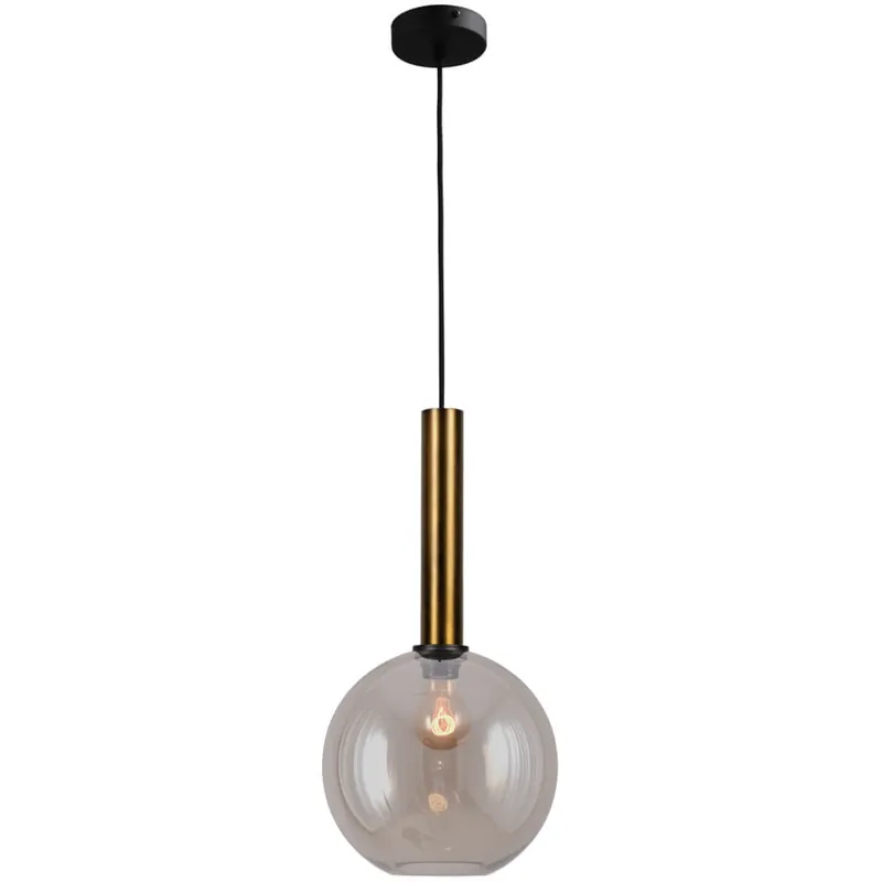 Masterlight - Hanglamp Ø 25cm Bella 2 Antiek messing met goud glas Aanbieding