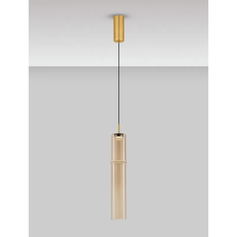 Lyora - Unieke hanglamp Sano 1-lichts goud Tijdelijk Beschikbaar