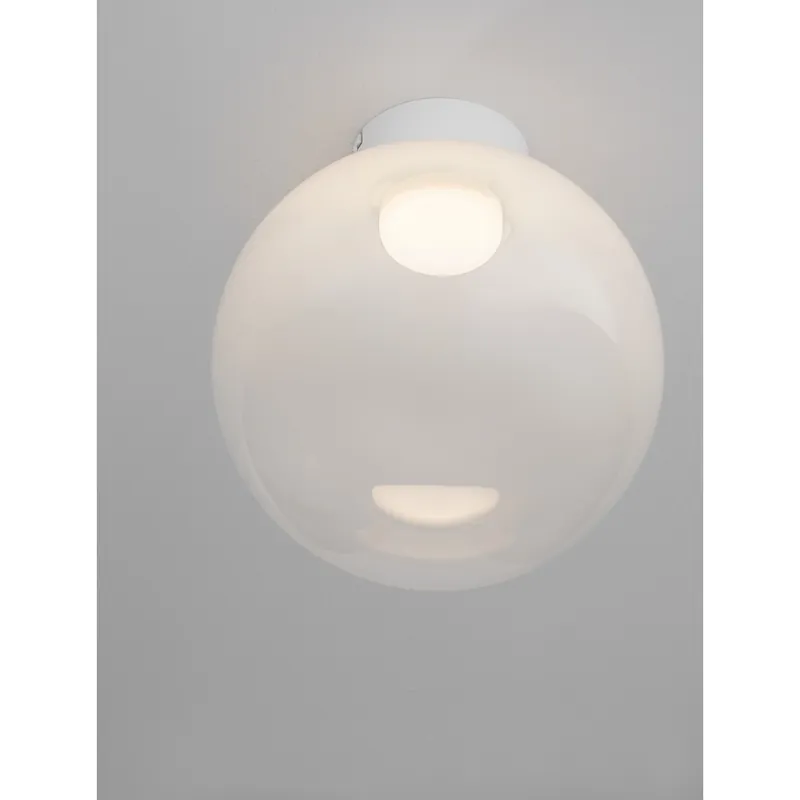 Finale Uitverkoop Lyora - Witte plafondlamp Bolita bol Ø 30cm