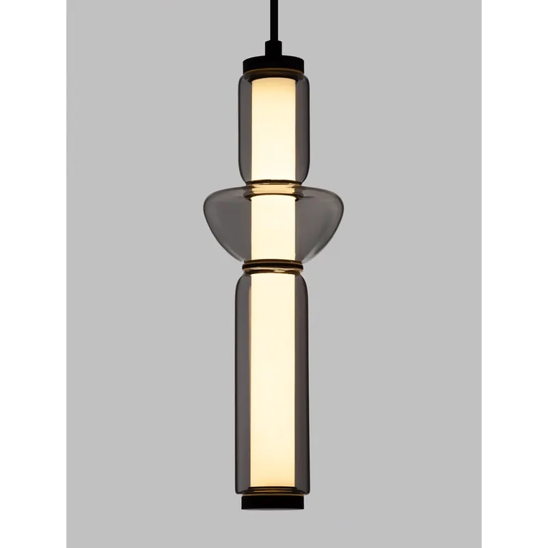 Op = Op Lyora - Design hanglamp Ulon 1-lichts smoke glas