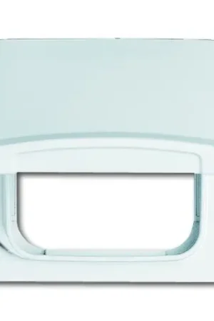 Veilige Betaling ABB Busch-Jaeger centraalplaat + kd verloop si ip44 70x70x32mm klapdeksel beige RAL 1013 2CKA001710A2272