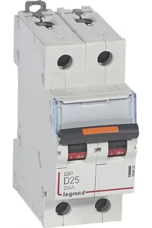 Meest Verkocht Legrand Installatieautomaat D25 D karakteristiek 25A 2P 2TE 409822