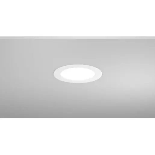 Nieuw RZB Toledo Flat LED noodverlichtingsarmatuur rond 840 Vluchtwegverlichting Inbouw wit IP54 672222.002.1.07