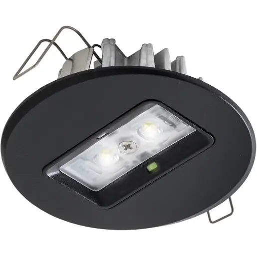 Express Levering Van Lien Evago noodverlichtingsarmatuur Vluchtwegverlichting Inbouw zwart IP42 7TCA091160R0591
