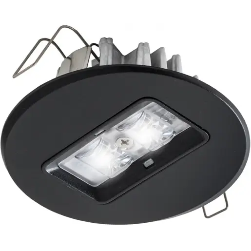 Gereduceerde Prijs Van Lien Evago noodverlichtingsarmatuur rond Vluchtwegverlichting Inbouw zwart IP42 7TCA091130R0528