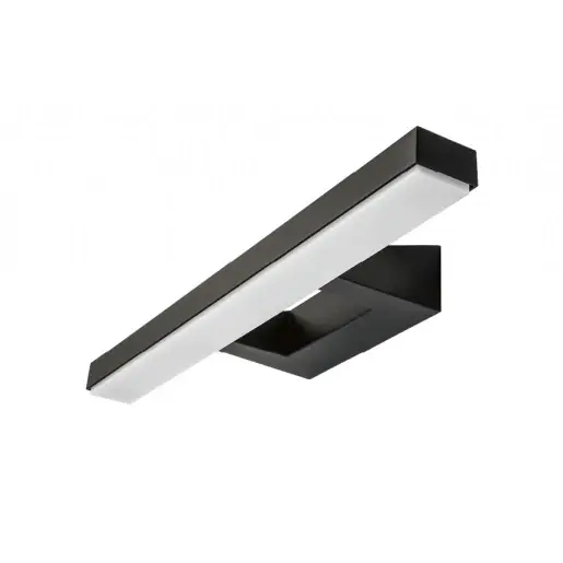 Meest Verkocht SG Lighting View LED Badkamerarmatuur 3000K 730lm 460x135mm Ø0mm faseafsnijding >80° - zwart 114421