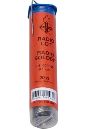 Stannol HS10 Soldeertin S-SN60PB40 koker 508580 20g 1mm 99040510 Fabrieksprijs