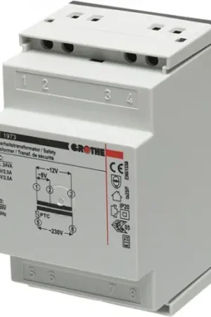 Grothe GT Veiligheidsbeltransformator continu-belasting 230V 8V 12V 25W 710034 Gratis Retour