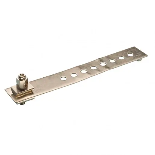 Veilige Betaling JMV Bandaardklem vernikkeld 220x25mm 12 gaten maximale buisdikte 50mm