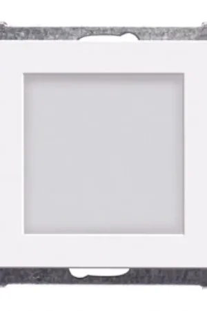 Peha Aura Lichtsignaal LED Basiselement met centrale afdekplaat 250V inbouw wit Groen IP20 00119013 Direct Beschikbaar