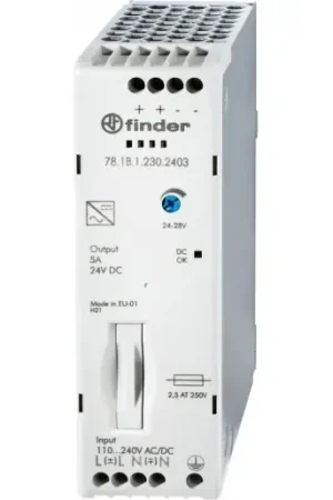 Superprijs Finder VOEDING 24VDC 5A 110W