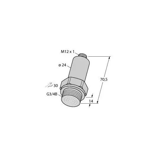 Turck Pressure transmitter front-flush with current output (2-wire) Superprijs