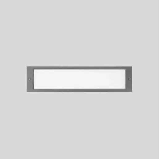 Weekendaanbieding Bega LED wandinbouwarmatuur 3000K 22.6W 90x520mm inbouw wand Steekklem zilver DALI 33159AK3