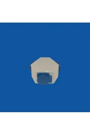Betrouwbaar Hateha HANGVERD.CONTACTDS 16A 230V/2P+A GRIJS-BLAUW KLAPDEKSEL AANR.VEILIG