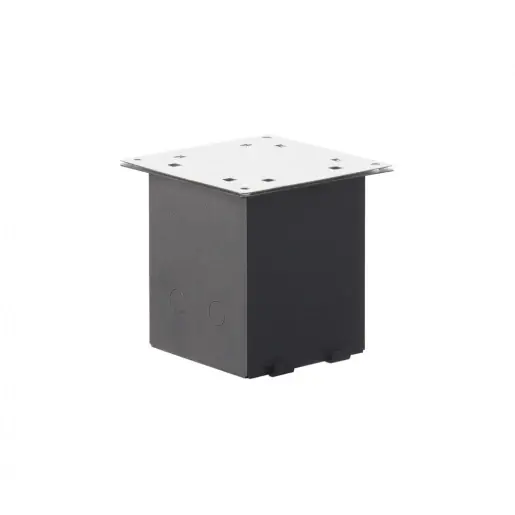Bestel Nu SLV H-POL Inbouwbehuizing accessoire inbouwpot buiten- en staande lamp RVS 165x165x158mm Zwart 232195