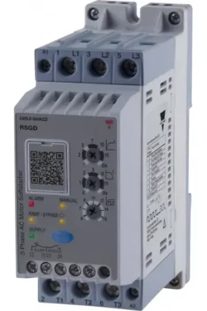 Beperkte Voorraad Carlo Gavazzi CG SOFT-STARTER ALG.AUTOTUNE 3-F(2-P)400VAC 16A 110-400VAC I/P+O/L+RLY