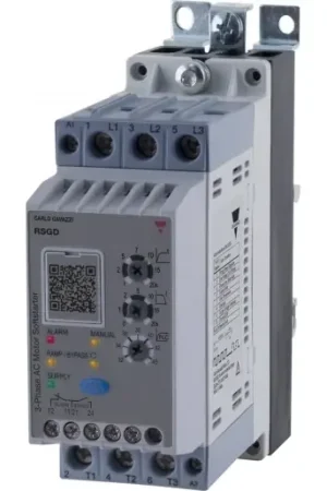 Beperkte Voorraad Carlo Gavazzi CG SOFT-STARTER ALG.AUTOTUNE 3-F(2-P)400VAC 45A 24VAC/VDC I/P+RLY