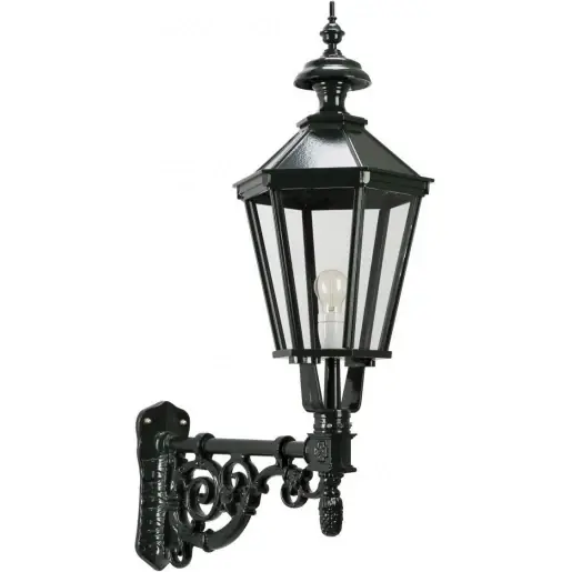 Exclusieve Aanbieding KS Verlichting Lisse E27 Buitenlamp 2000 - 4000K 630x350mm Ø350mm faseaansnijding faseafsnijding Vrijstr Schroefklem zwart 1234K4