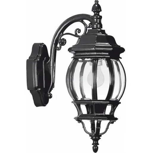 Koopje KS Verlichting Andrew E27 Muurlamp 2000 - 4000K 420x160mm Ø180mm faseaansnijding faseafsnijding Vrijstr Schroefklem zwart 1501S4