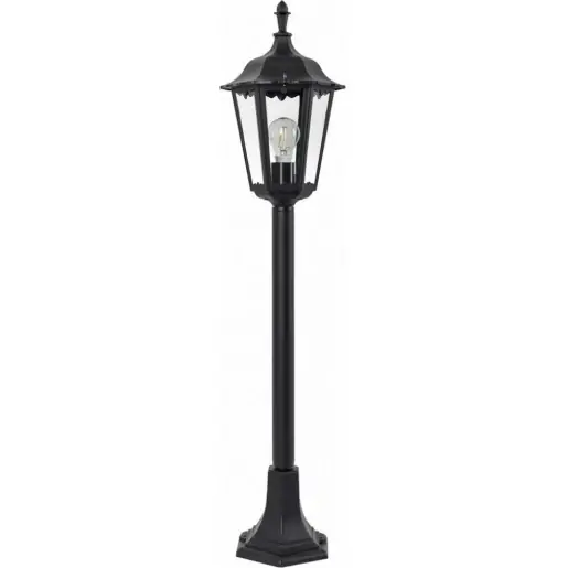 Flitsaanbieding KS Verlichting Ancona E27 tuinverlichtingsarmatuur Bordesarmatuur aluminium zwart IP44 5071S4