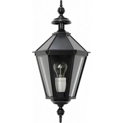 KS Verlichting Oxford E27 buitenarmatuur plat 2000 - 4000K 550x220mm Ø220mm faseaansnijding faseafsnijding >80° - Schroefklem zwart 5117K4 Hete Deal