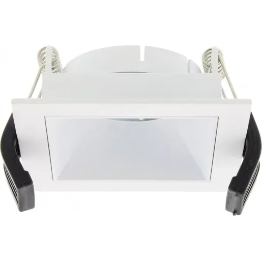 Dagaanbieding Lumiko Inbouwbehuizing Reflector vierkant armatuur met inzet Aluminium 80x80mm Wit 868592