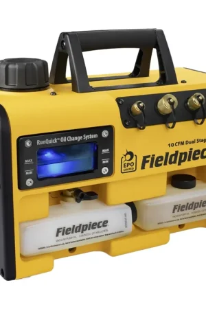 Fieldpiece 2-traps vacuümpomp capaciteit 280L/min10CFM bereik 15 micron 230V A2L Hete Deal