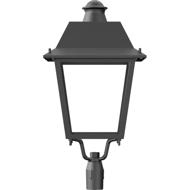 Finale Uitverkoop Ledvance Urban Villa straat- en pleinverlichtingsarmatuur Opzetmontage LED 4800lm 3000K 40W 425x425mm Schroefklem IP66 IK08 zwart 4099854609213