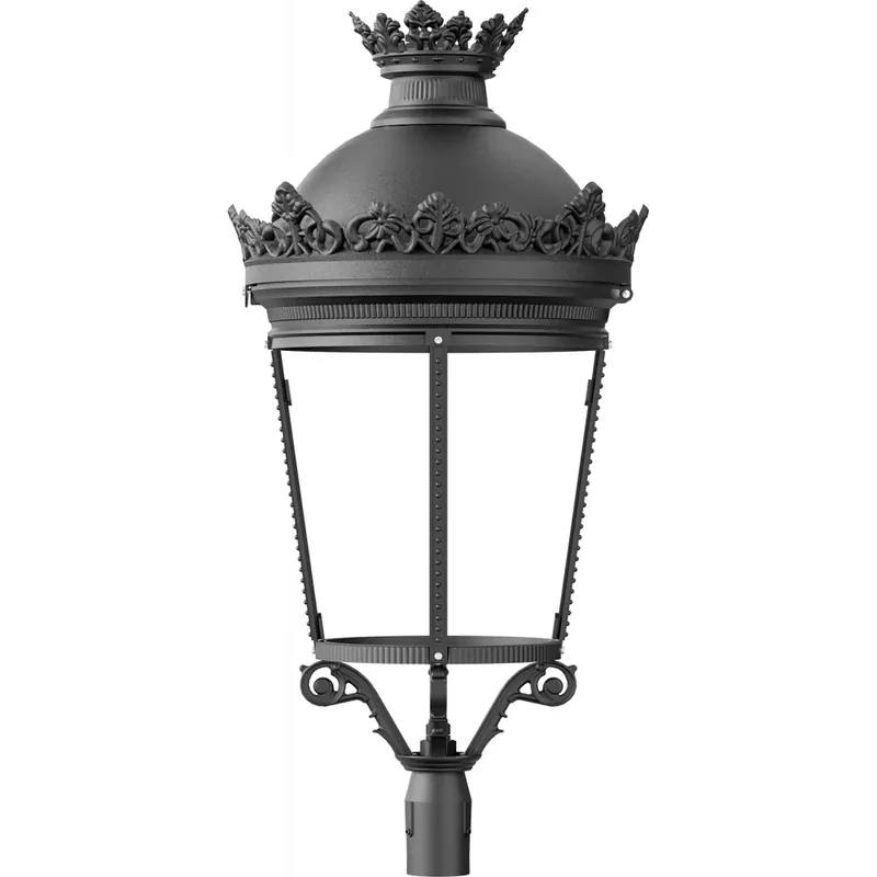Ledvance Urban Fernandino straat- en pleinverlichtingsarmatuur Opzetmontage LED 4800lm 3000K 40W 495mm Schroefklem IP66 IK08 zwart 4099854609336 Shop Nu