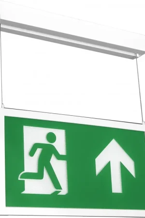 Normalux Ecolight Extraline noodverlichtingsarmatuur Vluchtwegverlichting/-indicatie Plafondopbouw zwart IP20 met pictogram XSDA-MH-4 Seizoensaanbieding