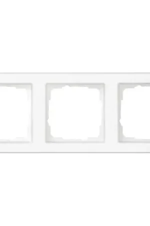 Gira E2 afdekraam compleet beschrijfbaar zuiver wit 3-voudig Horizontaal en verticaal Wit RAL 9010 IP20 071322 Express Levering