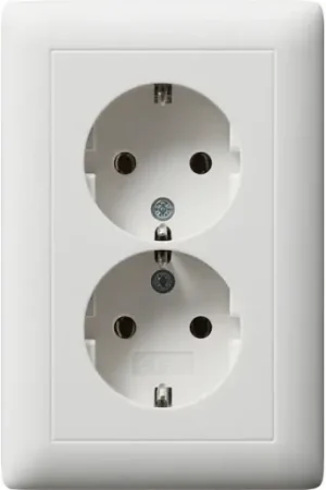Gira Standaard 55 Wandcontactdoos inbouw 16A 250V RA wit RAL 9010 IP20 078204 Koop Online