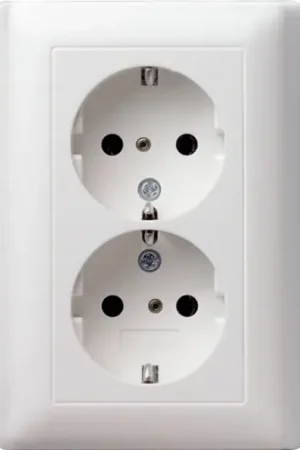 Gira System 55 Wandcontactdoos inbouw 16A 250V RA KV Glanzend wit RAL 9010 IP20 078303 Premium