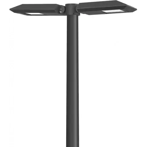 Beste Prijs Bega LED paaltop armatuur Opzetmontage LED 9764lm 4000K 69W 255x815mm IP66 IK08 antraciet 99474K4