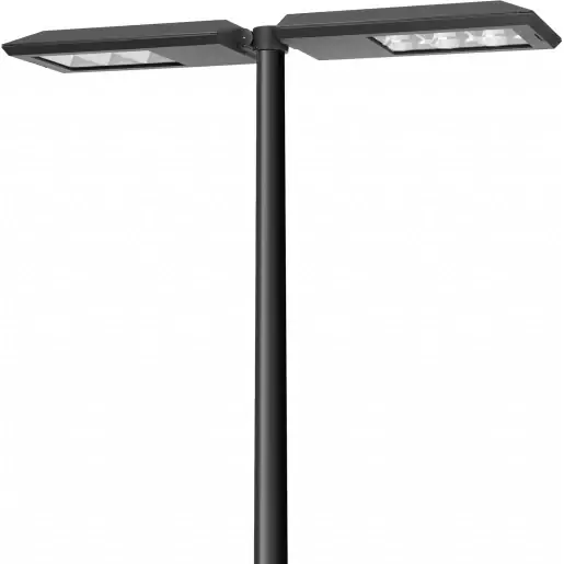 Fabrieksprijs Bega LED paaltop armatuur Opzetmontage LED 28914lm 3000K 206W 340x1535mm IP66 IK09 antraciet 99481K3