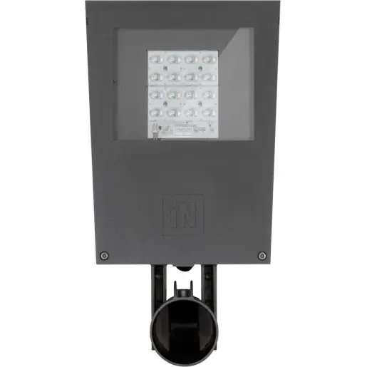 Laatste Versie PIL Theos LED mastarmatuur glas mini sr/075 Opzetmontage LED 2864lm 4000K 19W 506x280mm Schroefklem IP66 IK08 antraciet 306462