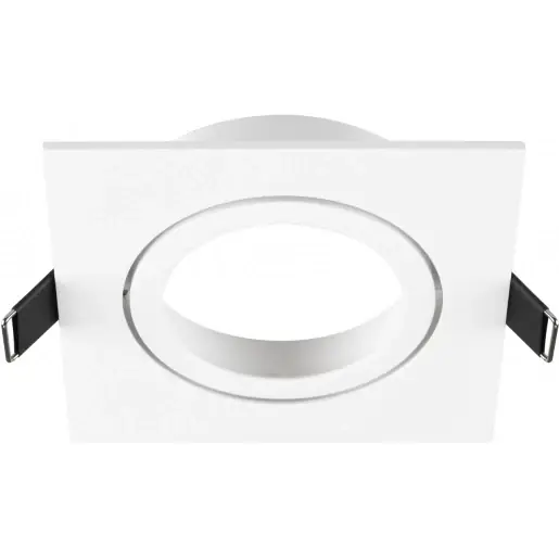 SLV New Tria Afdekking inbouwring vierkant 95 Aluminium 110x110x26mm Wit 1007448 Seizoensaanbieding