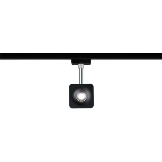 Hete Deal Paulmann LED railspot kubus 450lm 165x77mm faseafsnijding >80° - Extreem breedstralend Schroefklem 96941