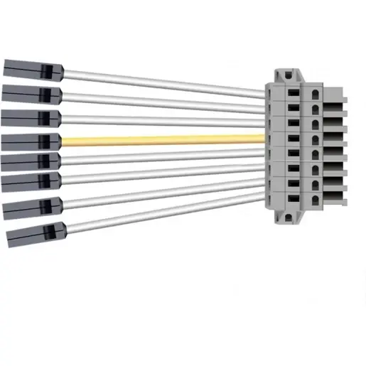 Lumiparts Stringline voedingsconnector 8-polig lichtlijn Stekker/klem 8x2.5mm² wit 2.01.1238 Lage Prijs
