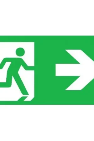 Flitsaanbieding Normalux Ecolight Gennius pictogram noodverlichting Inlegvel/-plaat rechts PG-R