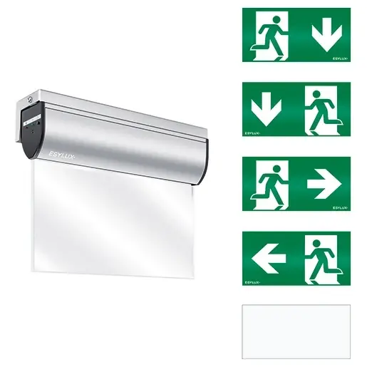 Bestel Nu Esylux SLC/SLD Veiligheidsverlichting Vluchtwegverlichting/-indicatie Opbouw/inbouw aluminium IP40 met pictogram EN10031625