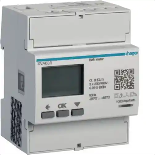 Actieprijs HAGER XVA630 WITTY 3-FASE ENERGIEMETER VOOR