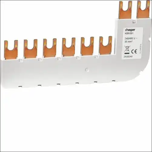 Gecertificeerd HAGER KBN381 DOORVERBINDINGSRAIL 3P+N 35 MM