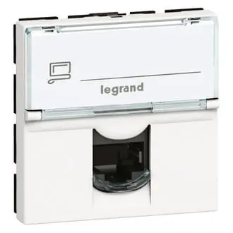 Superprijs Legrand Mosaic - Centraalplaat RJ45 078604 1xRJ45